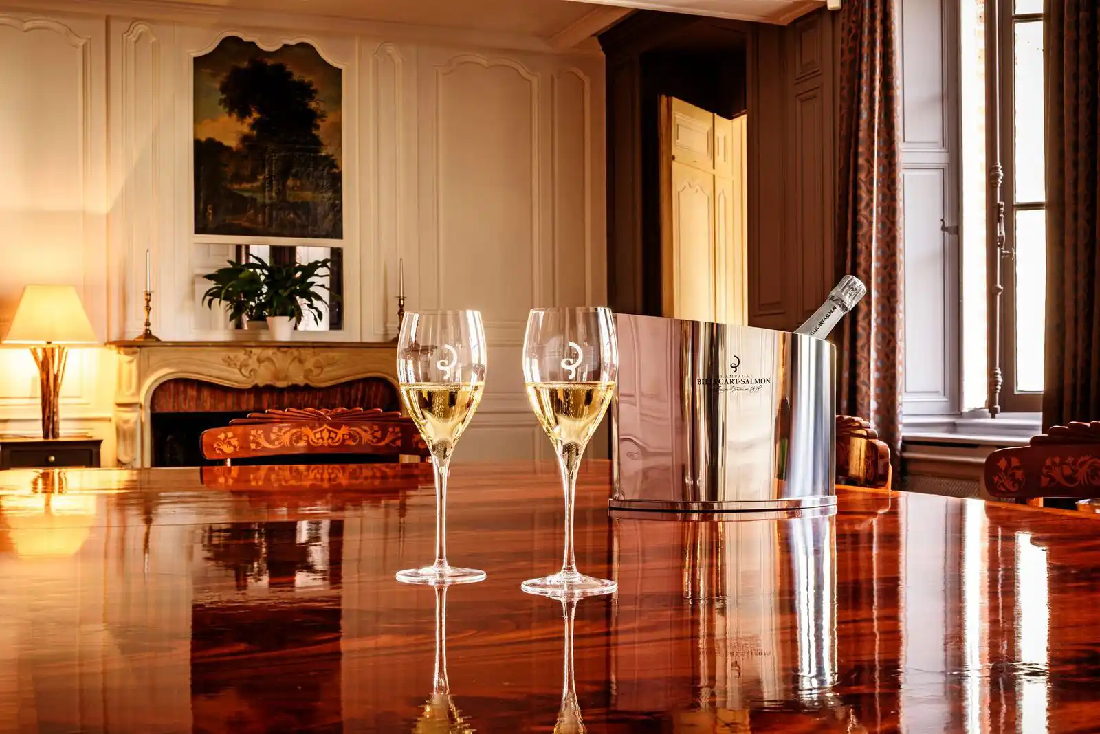 one of the estate rooms of VistaJet partners champagne-billecart-salmon