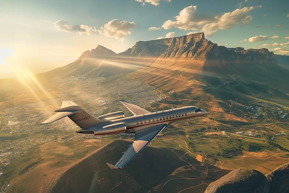 VistaJet flies over Capetown