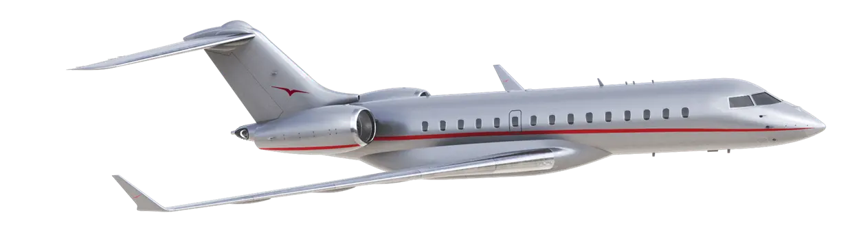 Global 6000 in mid-flight