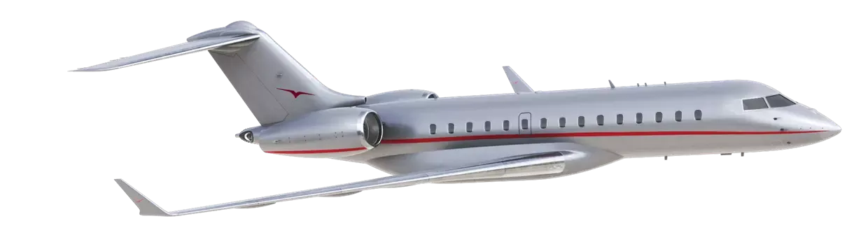 Global 6000 in mid-flight