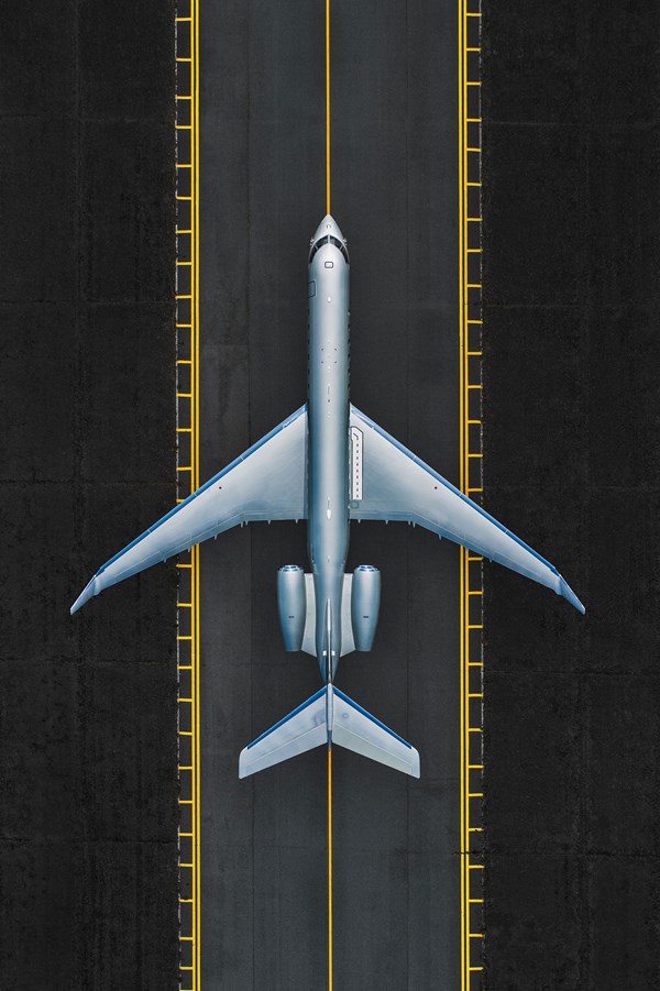 vistajet bombardier global 7500 exterior top of plane