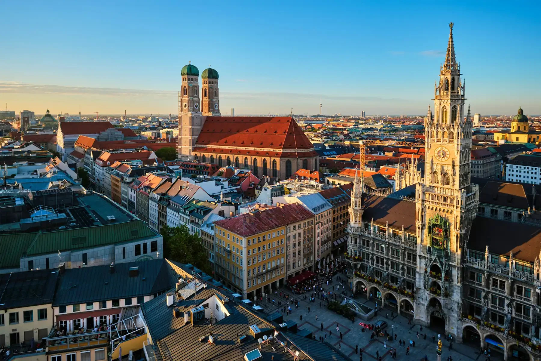 the skyline of Munich
