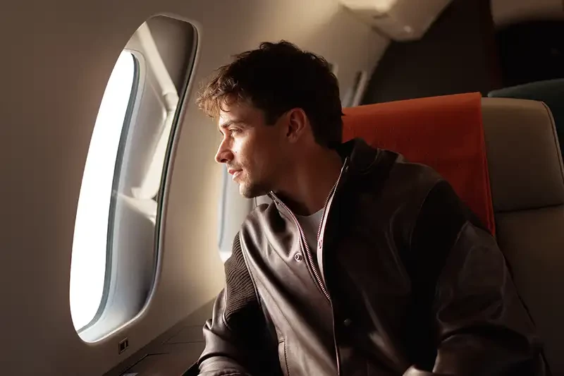 Campaign service with Charles Leclerc