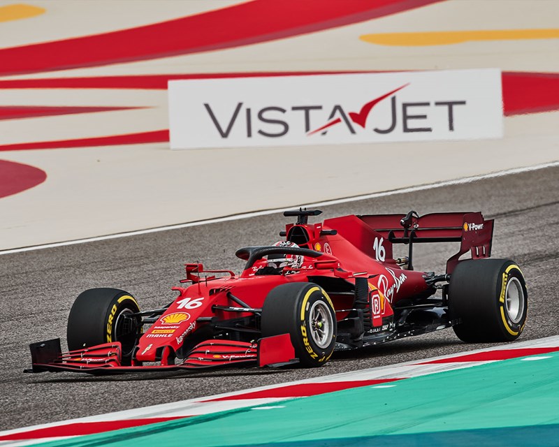 VistaJet, official partner of Scuderia Ferrari, Charles LeClerc