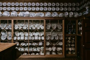 A collection of pottery stored in the castle