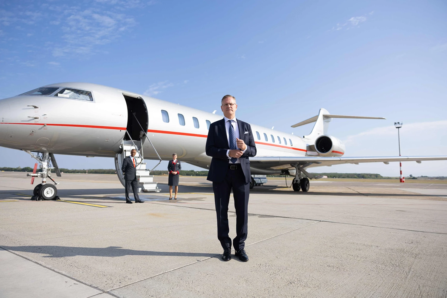 Mats Leander, VistaJet’s President of the Nordics and Eastern Europe in Budapest
