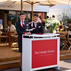 VistaJet Cabin hosts at the Monaco Yatch Show